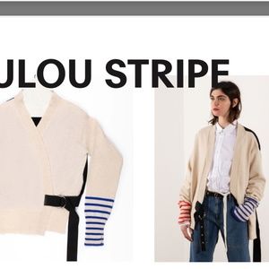 LA FETICHE Scottish Designer Handknitted Wool Cardigan Sweater XS